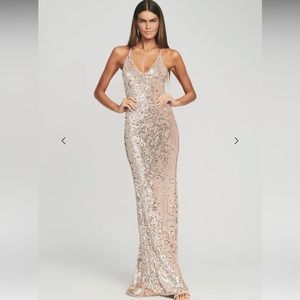 Retrofete Marie sequin crochet dress